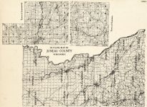 Juneau County Outline - Lemonweir, Fountain, Wisconsin State Atlas 1930c